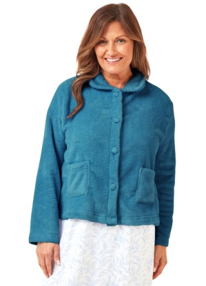 Marlon Coral Fleece Bed Jacket